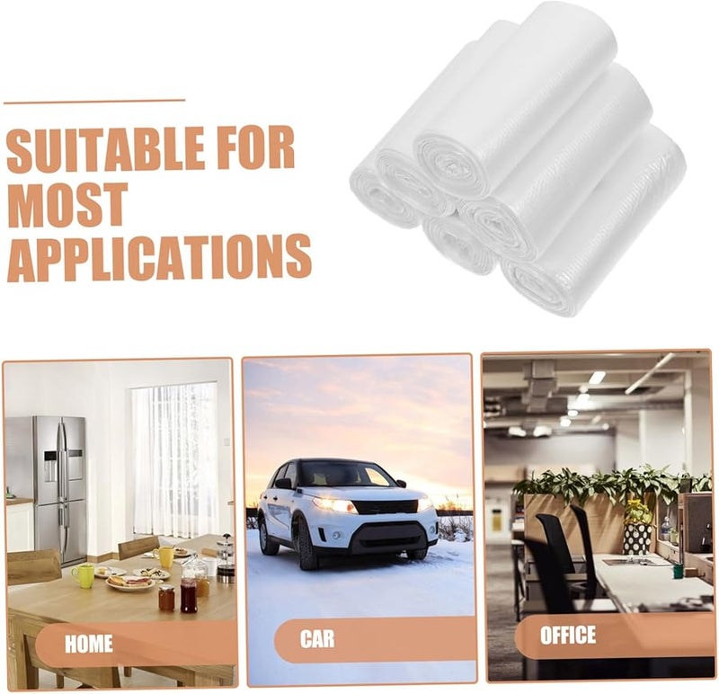 6 Rolls Transparent Mini Garbage Bags Disposable Waste Organizer For Home Office Kitchen - Image 3